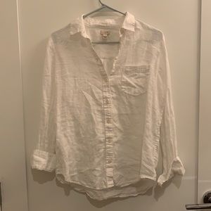 Linen J.Crew Buttondown